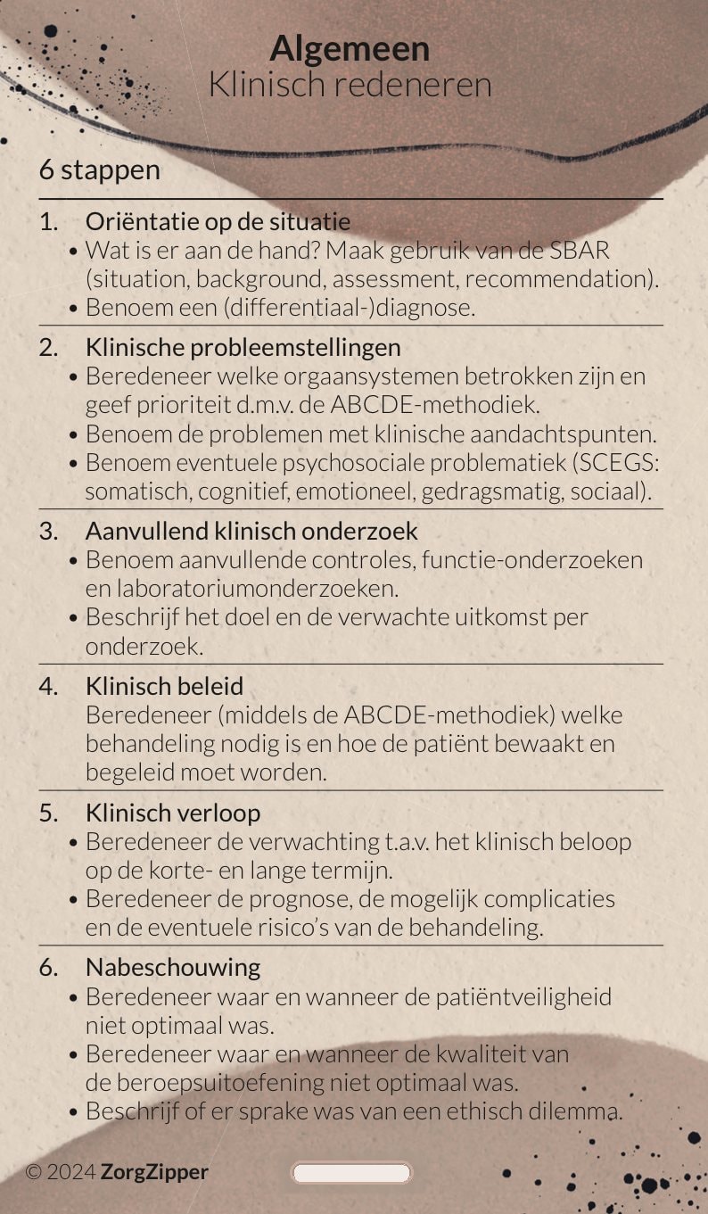 Algemeen: klinisch redeneren