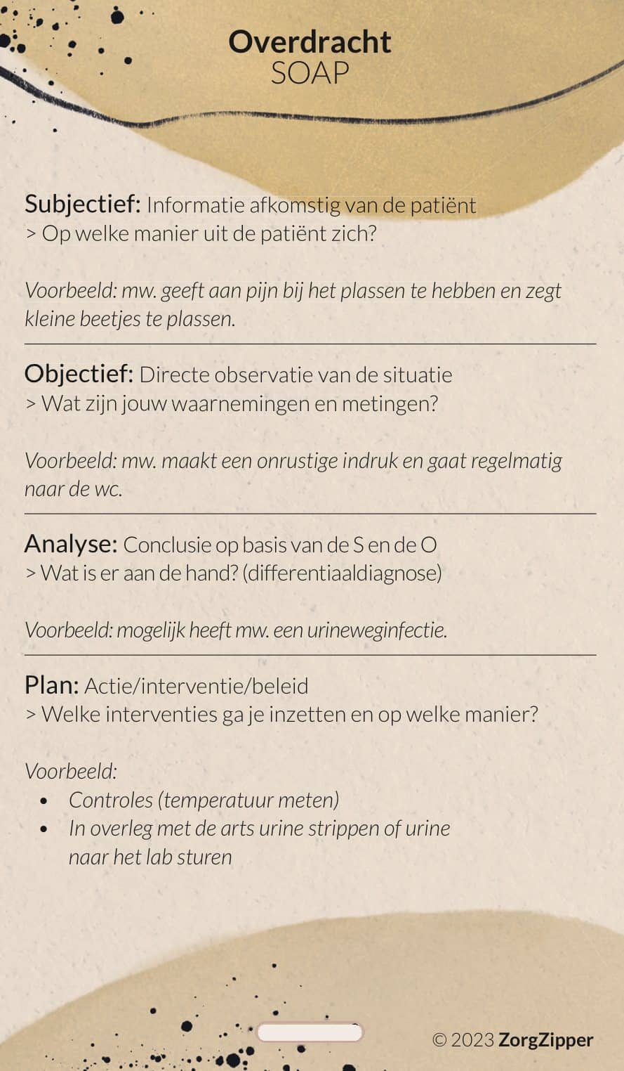 Overdracht: SOAP & 11 patronen van Gordon